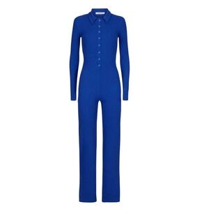 Peachy Den June Jumpsuit Womens Size Small Ultramarine Blue Pantsuit